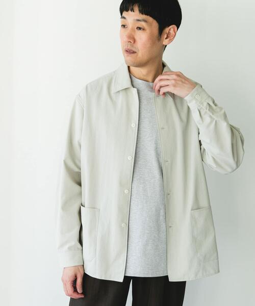 URBAN RESEARCH DOORS（アーバンリサーチドアーズ）の「『イージーケア/速乾/UVカット』クイックドライロングスリーブシャツカバーオール（カバーオール・メンズ・ネイビー/イエロー/ホワイト系その他/グリーン・LARGE/MEDIUM）」の22枚目の写真