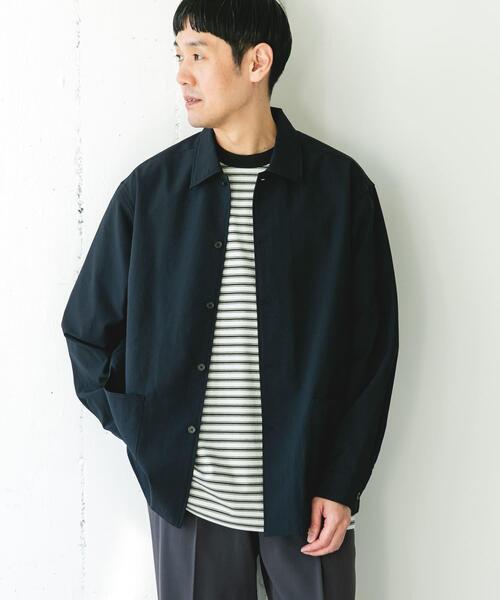 URBAN RESEARCH DOORS（アーバンリサーチドアーズ）の「『イージーケア/速乾/UVカット』クイックドライロングスリーブシャツカバーオール（カバーオール・メンズ・ネイビー/イエロー/ホワイト系その他/グリーン・LARGE/MEDIUM）」の17枚目の写真