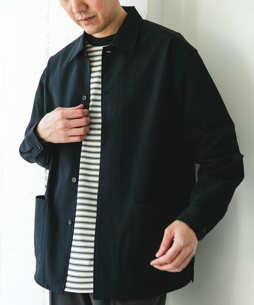 URBAN RESEARCH DOORS（アーバンリサーチドアーズ）の「『イージーケア/速乾/UVカット』クイックドライロングスリーブシャツカバーオール（カバーオール・メンズ・ネイビー/イエロー/ホワイト系その他/グリーン・LARGE/MEDIUM）」の19枚目の写真