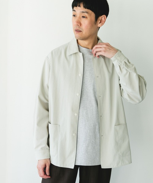 URBAN RESEARCH DOORS（アーバンリサーチドアーズ）の「『イージーケア/速乾/UVカット』クイックドライロングスリーブシャツカバーオール（カバーオール・メンズ・ネイビー/イエロー/ホワイト系その他/グリーン・LARGE/MEDIUM）」の14枚目の写真