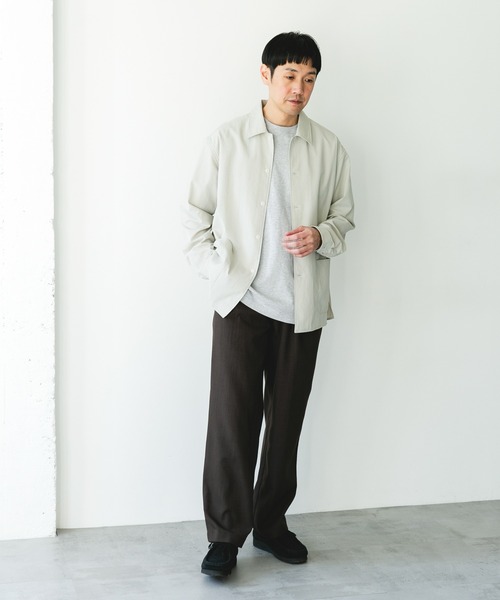 URBAN RESEARCH DOORS（アーバンリサーチドアーズ）の「『イージーケア/速乾/UVカット』クイックドライロングスリーブシャツカバーオール（カバーオール・メンズ・ネイビー/イエロー/ホワイト系その他/グリーン・LARGE/MEDIUM）」の17枚目の写真