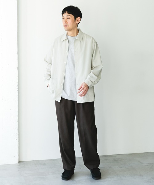 URBAN RESEARCH DOORS（アーバンリサーチドアーズ）の「『イージーケア/速乾/UVカット』クイックドライロングスリーブシャツカバーオール（カバーオール・メンズ・ネイビー/イエロー/ホワイト系その他/グリーン・LARGE/MEDIUM）」の18枚目の写真