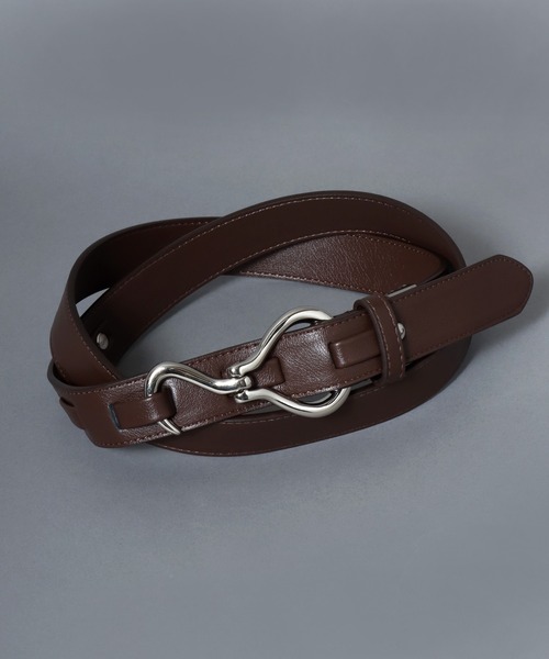 ANPAS（アンパス）の「30mm Faux Leather Hook Belt/フェイクレザーフックベルト 30㎜幅 メンズ レディース ユニセックス（ベルト・メンズ・ブラック/ブラウン/ホワイト・FREE）」の3枚目の写真