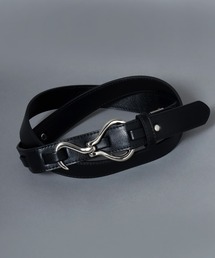 ANPAS | 30mm Faux Leather Hook Belt/フェイクレザーフックベルト 30㎜幅 メンズ レディース ユニセックス(ベルト)