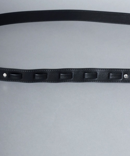 ANPAS(アンパス)の「30mm Faux Leather Hook Belt/フェイクレザーフックベルト 30㎜幅 メンズ レディース ユニセックス(ベルト・メンズ・ブラック/ブラウン/ホワイト・FREE)」の12枚目の写真