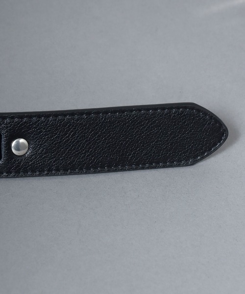 ANPAS(アンパス)の「30mm Faux Leather Hook Belt/フェイクレザーフックベルト 30㎜幅 メンズ レディース ユニセックス(ベルト・メンズ・ブラック/ブラウン/ホワイト・FREE)」の11枚目の写真
