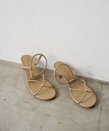 【GALENA/ガレナ】メタルポイントヒールサンダル