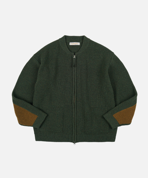 FRIZMWORKS(フリズムワークス)の「ULTRA HEAVYWEIGHT ZIP UP CARDIGAN _ FOREST GREEN(カーディガン/ボレロ・メンズ・その他・SMALL/MEDIUM/LARGE/X-LARGE)」の1枚目の写真