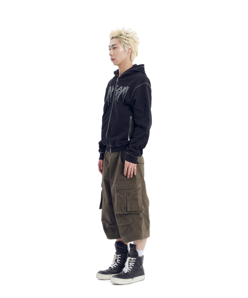 AAKAM(アーカム)の「AKM Rhinestone Zip-Up Hoodie (Black)(パーカー・レディース・その他・1/2)」の4枚目の写真