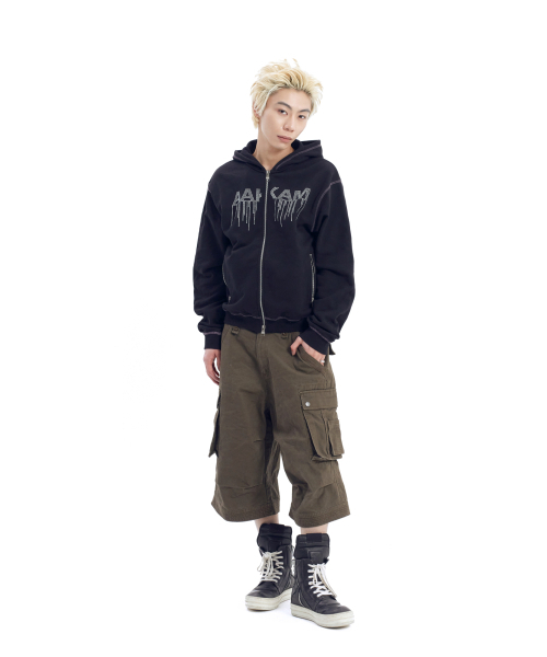 AAKAM(アーカム)の「AKM Rhinestone Zip-Up Hoodie (Black)(パーカー・レディース・その他・1/2)」の7枚目の写真