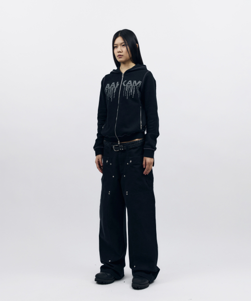 AAKAM(アーカム)の「AKM Rhinestone Zip-Up Hoodie (Black)(パーカー・レディース・その他・1/2)」の11枚目の写真