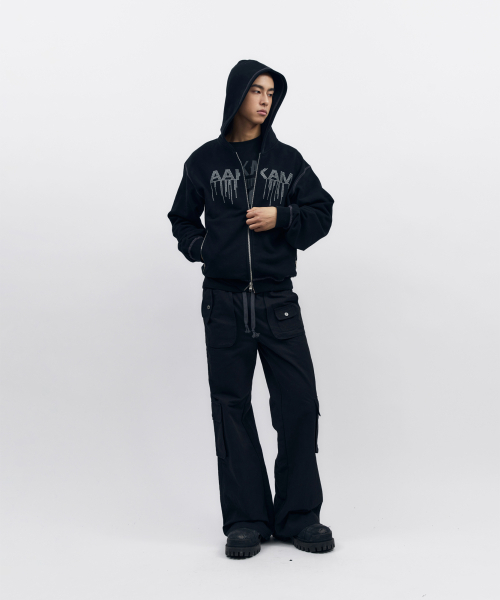 AAKAM(アーカム)の「AKM Rhinestone Zip-Up Hoodie (Black)(パーカー・レディース・その他・1/2)」の16枚目の写真