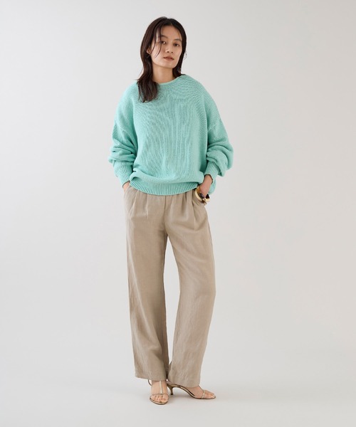 marmors（マルモア）の「【marmors】2タックイージーパンツ〈セットアップ対応〉（その他パンツ・レディース・ベージュ/カーキ/ブラウン・36）」の7枚目の写真