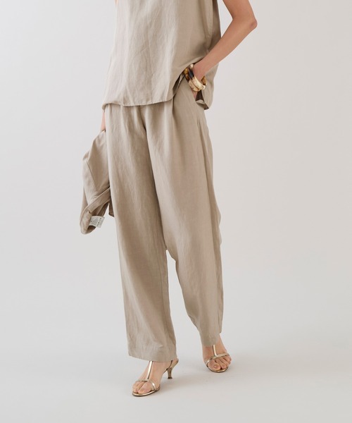 marmors（マルモア）の「【marmors】2タックイージーパンツ〈セットアップ対応〉（その他パンツ・レディース・ベージュ/カーキ/ブラウン・36）」の11枚目の写真