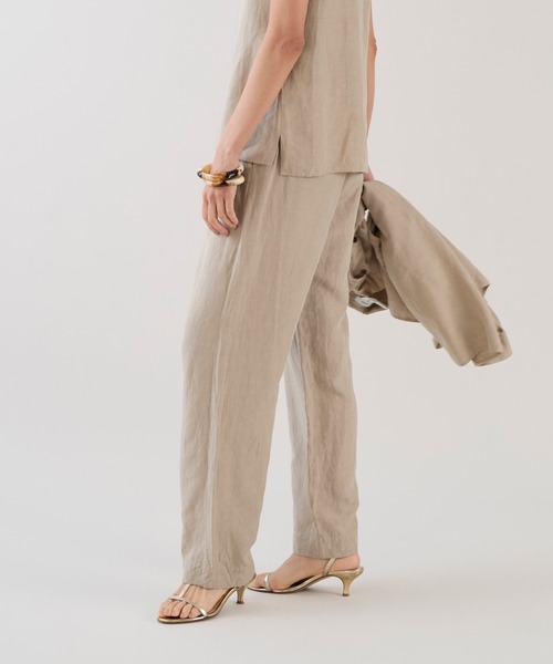 marmors（マルモア）の「【marmors】2タックイージーパンツ〈セットアップ対応〉（その他パンツ・レディース・ベージュ/カーキ/ブラウン・36）」の12枚目の写真