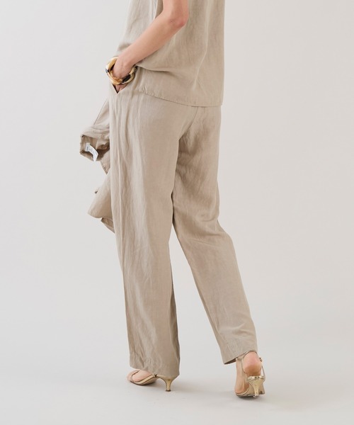 marmors（マルモア）の「【marmors】2タックイージーパンツ〈セットアップ対応〉（その他パンツ・レディース・ベージュ/カーキ/ブラウン・36）」の13枚目の写真