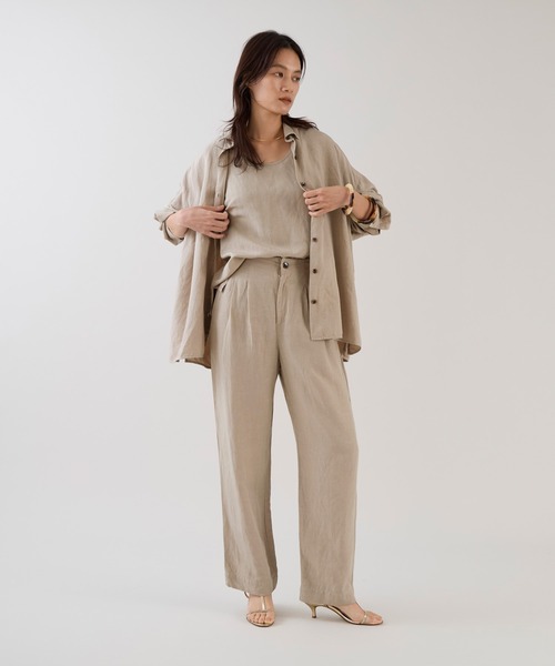 marmors（マルモア）の「【marmors】2タックイージーパンツ〈セットアップ対応〉（その他パンツ・レディース・ベージュ/カーキ/ブラウン・36）」の18枚目の写真