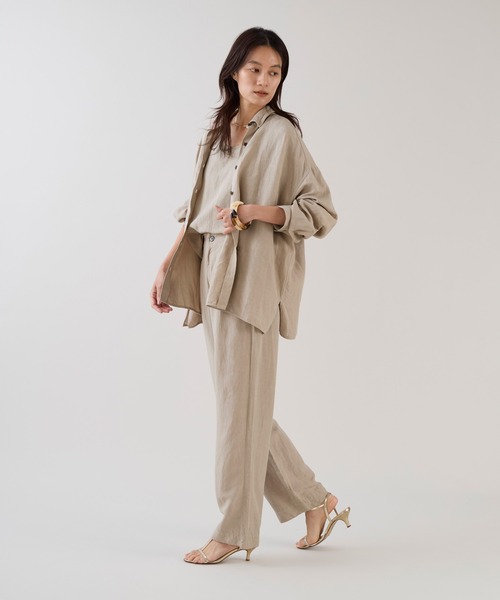 marmors（マルモア）の「【marmors】2タックイージーパンツ〈セットアップ対応〉（その他パンツ・レディース・ベージュ/カーキ/ブラウン・36）」の19枚目の写真