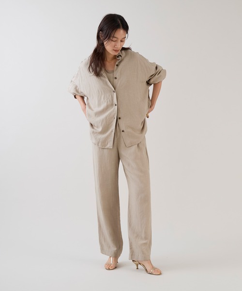 marmors（マルモア）の「【marmors】2タックイージーパンツ〈セットアップ対応〉（その他パンツ・レディース・ベージュ/カーキ/ブラウン・36）」の21枚目の写真