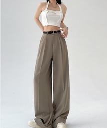 Lips（リップス）の「ツータックワイドレッグパンツ/ターンアップボトムス（スラックス）」