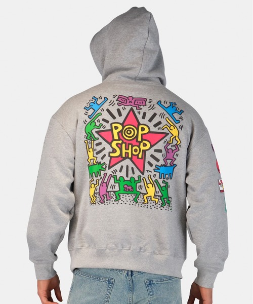 Alpha Industries(アルファインダストリーズ)の「Alpha Industries/アルファインダストリーズ/Keith Haring X Alpha POP SHOP GRAPHIC HOODIE/ キース へリング ポップアップ ショップ グラフィック フーディー(パーカー・メンズ・グレー・MEDIUM/X-LARGE/LARGE/SMALL)」の12枚目の写真