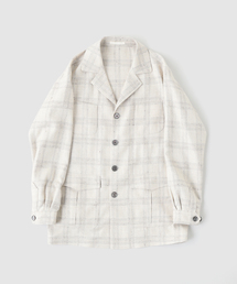 CARUSO（カルーゾ）の「CARUSO(カルーゾ) W/Silk Linen Hunting Pane ジャケット（その他アウター）」