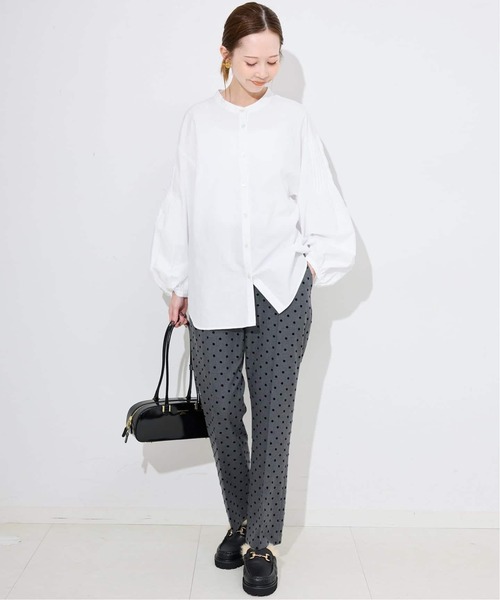 SLOBE IENA(スローブイエナ)の「《WEB限定/追加3》ピンタックバルーンスリーブブラウス(シャツ/ブラウス・レディース・ホワイト/ブルー・FREE)」の19枚目の写真