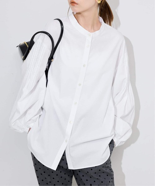 SLOBE IENA(スローブイエナ)の「《WEB限定/追加3》ピンタックバルーンスリーブブラウス(シャツ/ブラウス・レディース・ホワイト/ブルー・FREE)」の21枚目の写真