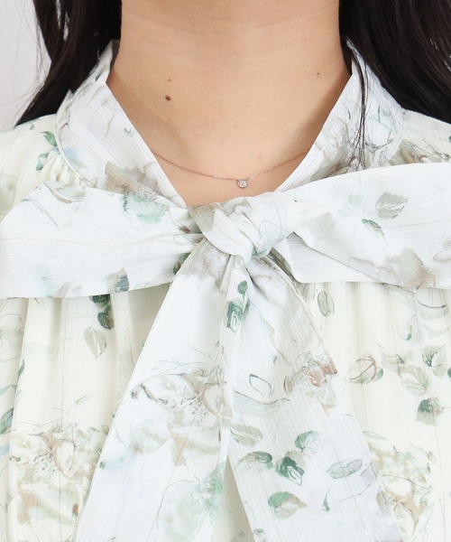ASTORIA ODIER(アストリアオディール)の「花柄リボンタイワンピース(ワンピース・レディース・ベージュ/ラベンダー・SMALL/MEDIUM)」の19枚目の写真