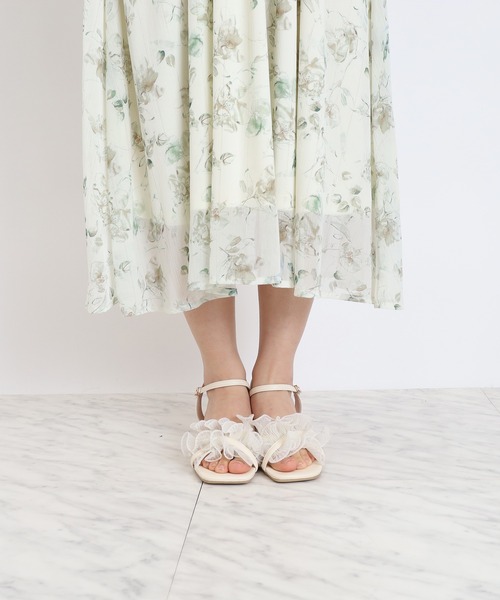 ASTORIA ODIER(アストリアオディール)の「花柄リボンタイワンピース(ワンピース・レディース・ベージュ/ラベンダー・SMALL/MEDIUM)」の21枚目の写真