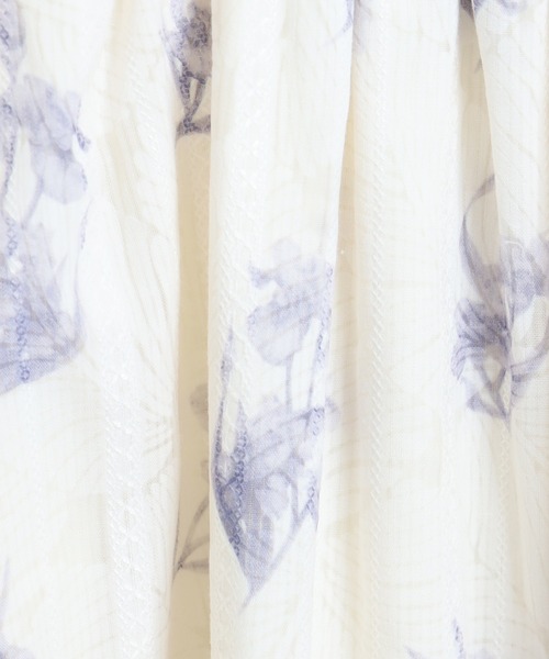 ASTORIA ODIER(アストリアオディール)の「花柄リボンタイワンピース(ワンピース・レディース・ベージュ/ラベンダー・SMALL/MEDIUM)」の22枚目の写真