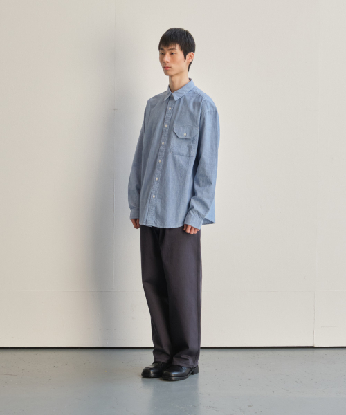 HORLISUN（ホーリーサン）の「Jane Chambray Shirt Light Blue（シャツ/ブラウス・レディース・その他・SMALL/MEDIUM/LARGE）」の5枚目の写真