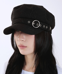 runningHIGH（ランニングハイ）の「バックルポイントマドロスキャップ[ブラック]（ハンチング/ベレー帽）」