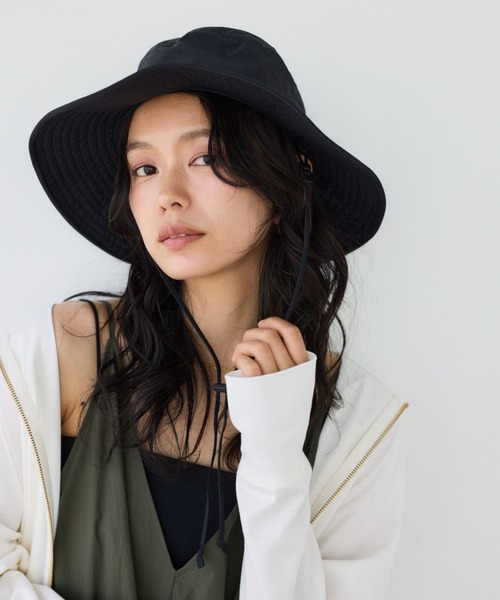 OVERRIDE(オーバーライド)の「BARNYARDSTORM / OVERRIDE(オーバーライド)別注 / サファリHAT 【UVカット】(ハット・レディース・ブラウン/ブラック・FREE)」の2枚目の写真