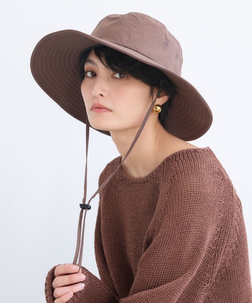 OVERRIDE(オーバーライド)の「BARNYARDSTORM / OVERRIDE(オーバーライド)別注 / サファリHAT 【UVカット】(ハット・レディース・ブラウン/ブラック・FREE)」の4枚目の写真
