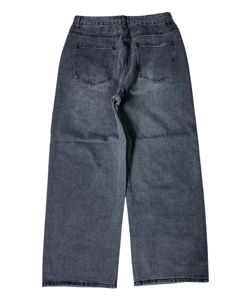 SK8ER ROCK(スケーターロック)の「Patchwork Denim Wide Pants ((charcoal))(デニムパンツ・レディース・その他・SMALL/MEDIUM/LARGE)」の2枚目の写真