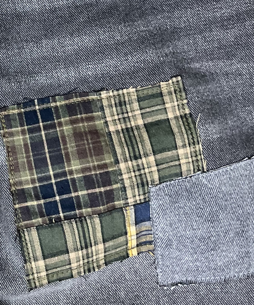 SK8ER ROCK(スケーターロック)の「Patchwork Denim Wide Pants ((charcoal))(デニムパンツ・レディース・その他・SMALL/MEDIUM/LARGE)」の4枚目の写真
