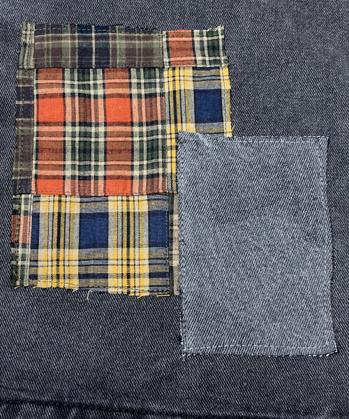 SK8ER ROCK(スケーターロック)の「Patchwork Denim Wide Pants ((charcoal))(デニムパンツ・レディース・その他・SMALL/MEDIUM/LARGE)」の6枚目の写真