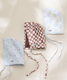 【BABY】【Qinn】ダブルガーゼボンネット