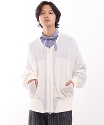 Nora Lily（ノラリリー）の「【Nora Lily】Shadow Mesh Crew Neck Zip Blouson（ブルゾン）」