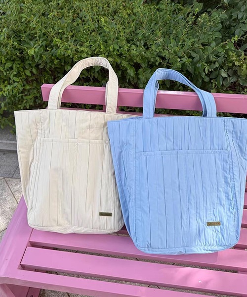 VIBGYOR(ヴィブジョー)の「Mignonjour/シンプルエアリートートバッグ M2910(トートバッグ・レディース・ブルー/レッド/ブラック/アイボリー/その他1・FREE)」の3枚目の写真