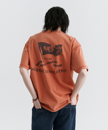 スウェグバー 3590 ピグメントレボリューション オーバーサイズ オレンジ 半袖Tシャツ