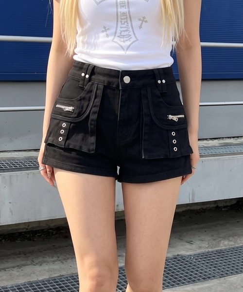 A'GEM/9 × .kom 『.KOM/ドットケーオーエム』Utility Cargo Shorts
