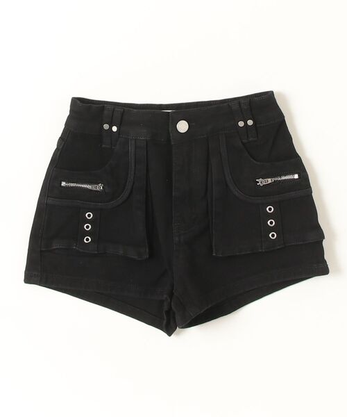 .KOM(ドットコム)の「A'GEM/9 × .kom 『.KOM/ドットケーオーエム』Utility Cargo Shorts /カーゴショートパンツ(その他パンツ・レディース・ブラック/カーキ・S/M)」の7枚目の写真