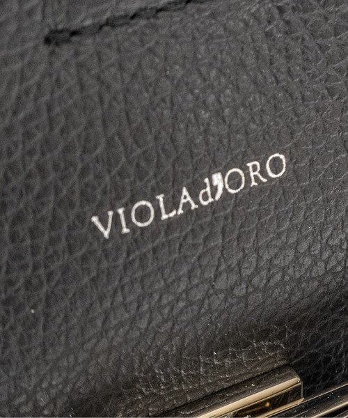 VIOLAd'ORO（ヴィオラドーロ）の「【VIOLAd'ORO/ヴィオラドーロ】スタッズ付きイタリアンWフェイスレザートートバッグ Mサイズ（トートバッグ・レディース・ブラック/ブラウン/モカ/ベージュ・FREE）」の7枚目の写真