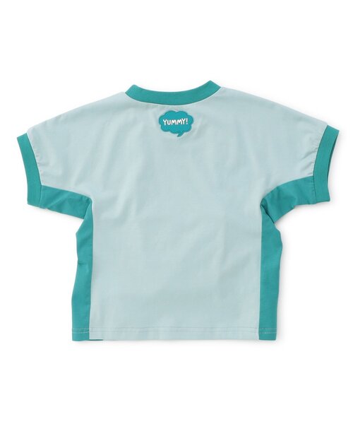 BIT'Z(ビッツ)の「【接触冷感/知育】スナックタイム仕掛け半袖Tシャツ(Tシャツ/カットソー・キッズ・マスタード/ターコイズブルー・120/110/100/95/90/80)」の7枚目の写真