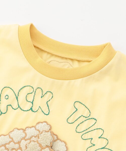 BIT'Z(ビッツ)の「【接触冷感/知育】スナックタイム仕掛け半袖Tシャツ(Tシャツ/カットソー・キッズ・マスタード/ターコイズブルー・120/110/100/95/90/80)」の8枚目の写真