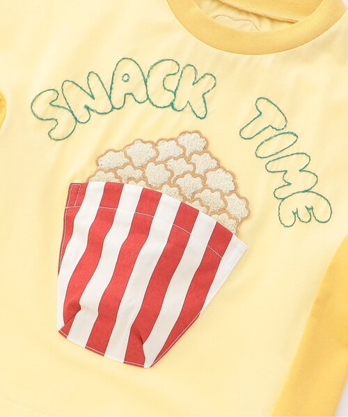 BIT'Z(ビッツ)の「【接触冷感/知育】スナックタイム仕掛け半袖Tシャツ(Tシャツ/カットソー・キッズ・マスタード/ターコイズブルー・120/110/100/95/90/80)」の10枚目の写真
