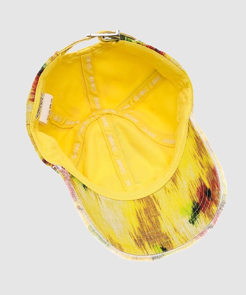GANNI(ガニー)の「Washed Cotton Print Canvas Cap(キャップ・レディース・その他2/その他1・ONE SIZE)」の5枚目の写真
