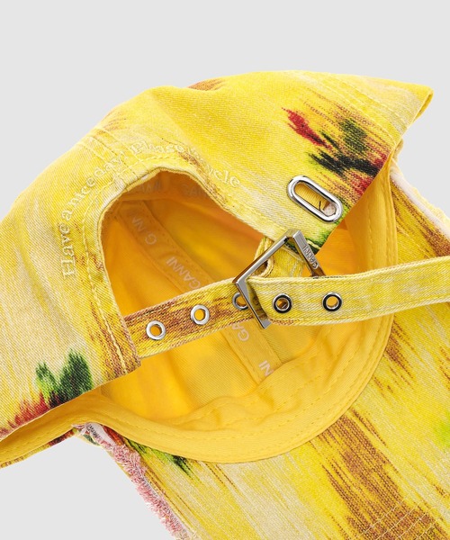GANNI(ガニー)の「Washed Cotton Print Canvas Cap(キャップ・レディース・その他2/その他1・ONE SIZE)」の6枚目の写真